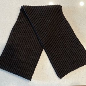 Chocolate brown wool scarf